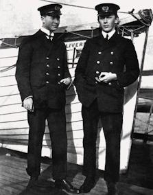 Photo of the two radio operators: Harold Bride and Jack Phillips